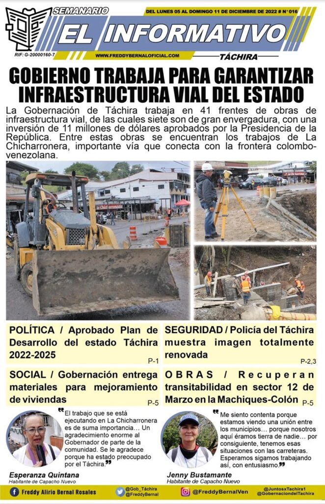 EL INFORMATIVO TÁCHIRA – Edición No 16