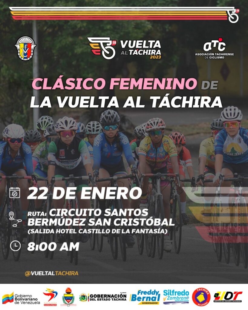 Nace el Clásico Femenino de la Vuelta al Táchira en Bicicleta
