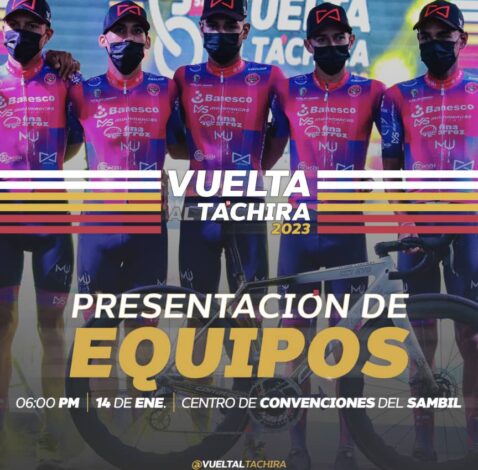 La Vuelta al Táchira en Bicicleta 2023 a todo tren