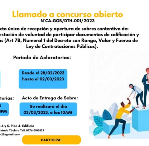 Llamado a Concurso Abierto para contratación del Servicio de Atencion Primaria de Salud Básica
