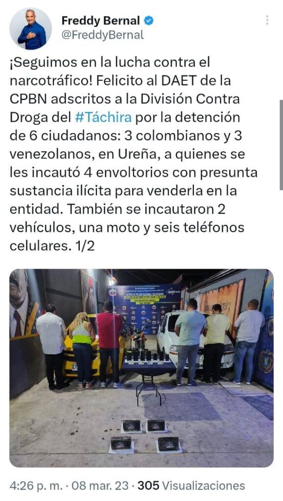 En Ureña detienen a ocho personas dedicadas a la venta de sustancias psicotrópicas