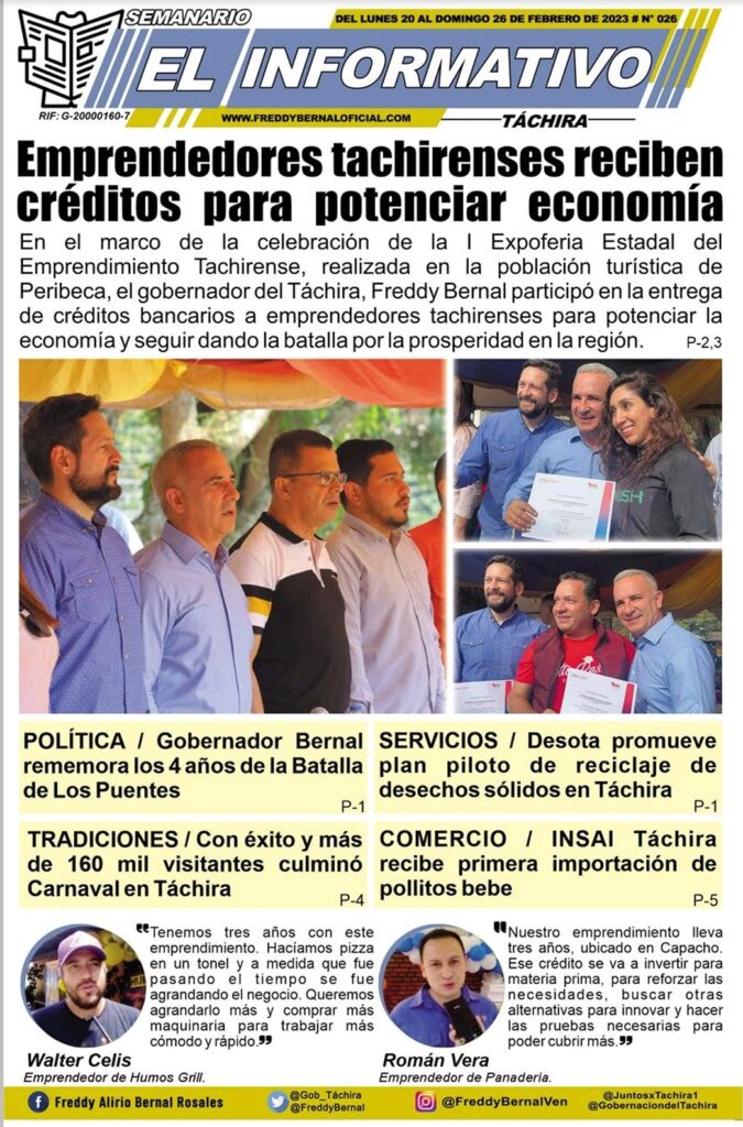 El INFORMATIVO TÁCHIRA - Edición No 26