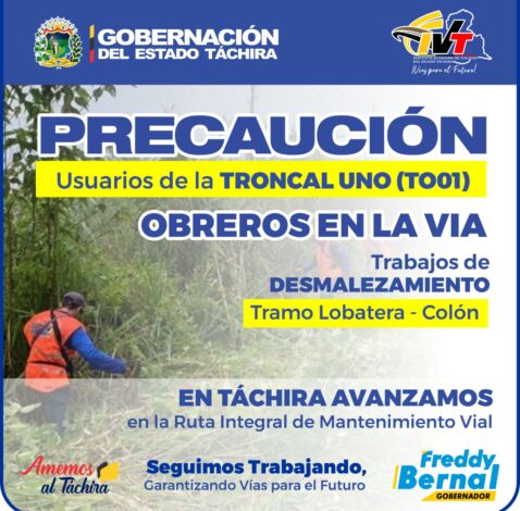 Trabajos de mantenimiento en la Lobatera – Colón