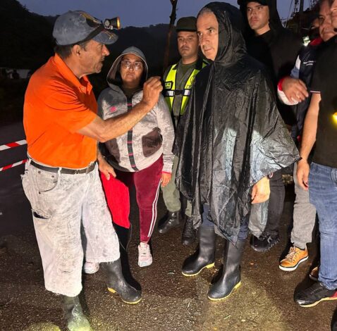 Gobernador Freddy Bernal supervisa impacto del río Torbes en El Corozo