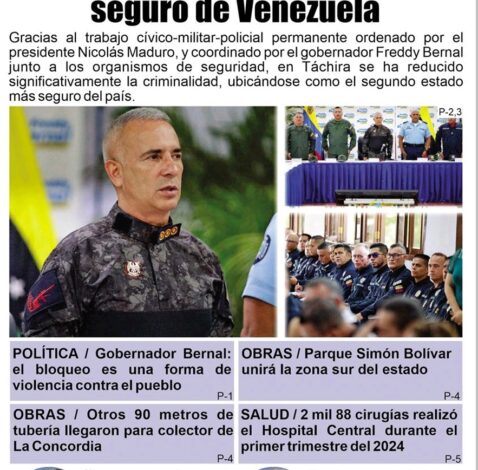 El INFORMATIVO TÁCHIRA – Edición No 85
