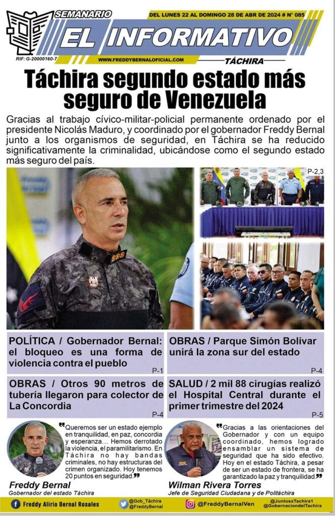 El INFORMATIVO TÁCHIRA - Edición No 85